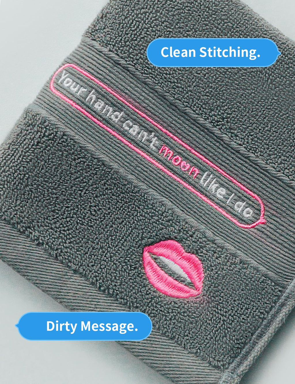 Tetramony Funny Gag Gift for Him – Clean-up Towel with Playful Slogan – Perfect Romantic Couples Present for Boyfriend, Husband, Valentine’s Day Ready Box – Gray Color, 1 PC per Box