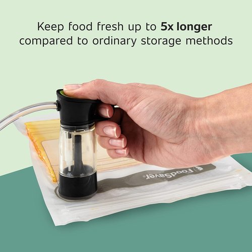 FoodSaver Vacuum Zipper Bags - 1-Quart BPA-Free Multilayer Construction for Freshness