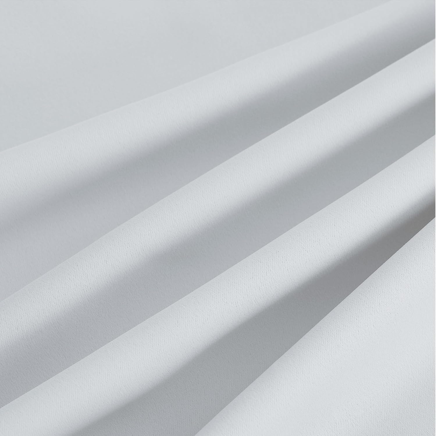 NICETOWN Room Darkening Curtains - Greyish White Drapery Panels, 52" x 90" for Ultimate Light Control