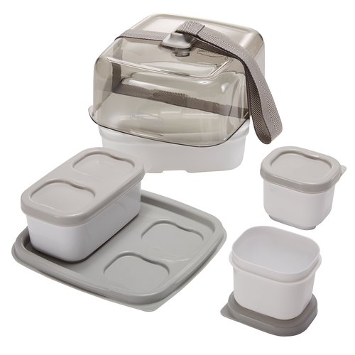 Rubbermaid Fasten + Go Sandwich Kit, Smoke Gray, 3-Piece Set