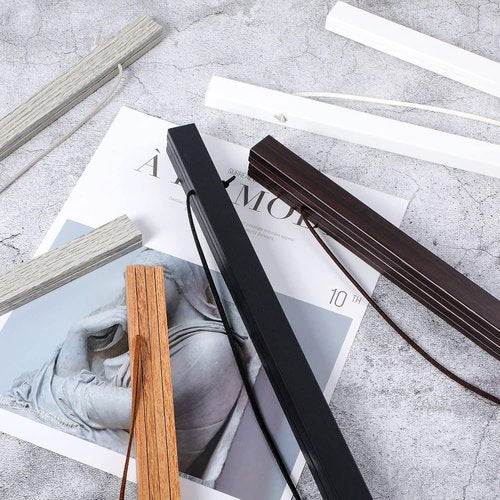 Benjia Poster Frame - Magnetic Light Wood Hanger for Photos & Artwork | 24x36 Inches, White