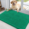OLANLY Dog Door Mat - Absorbent Non-Slip Washable Doormat for Muddy Paws | 36x24 Emerald Green
