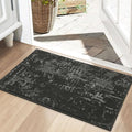 BEQHAUSE Dirt Trapper Door Mat - Non-Slip, Washable, Stain Resistant | 20" x 32" Dark Grey Entryway Rug