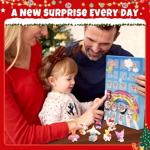 KIEAL Advent Calendar 2025, 24 Days Christmas Advent Calendar with 24 Anime Figures for Kids Teen Girls Adults, Surprise Christmas Countdown Calendar Toys for Ages 3 & up