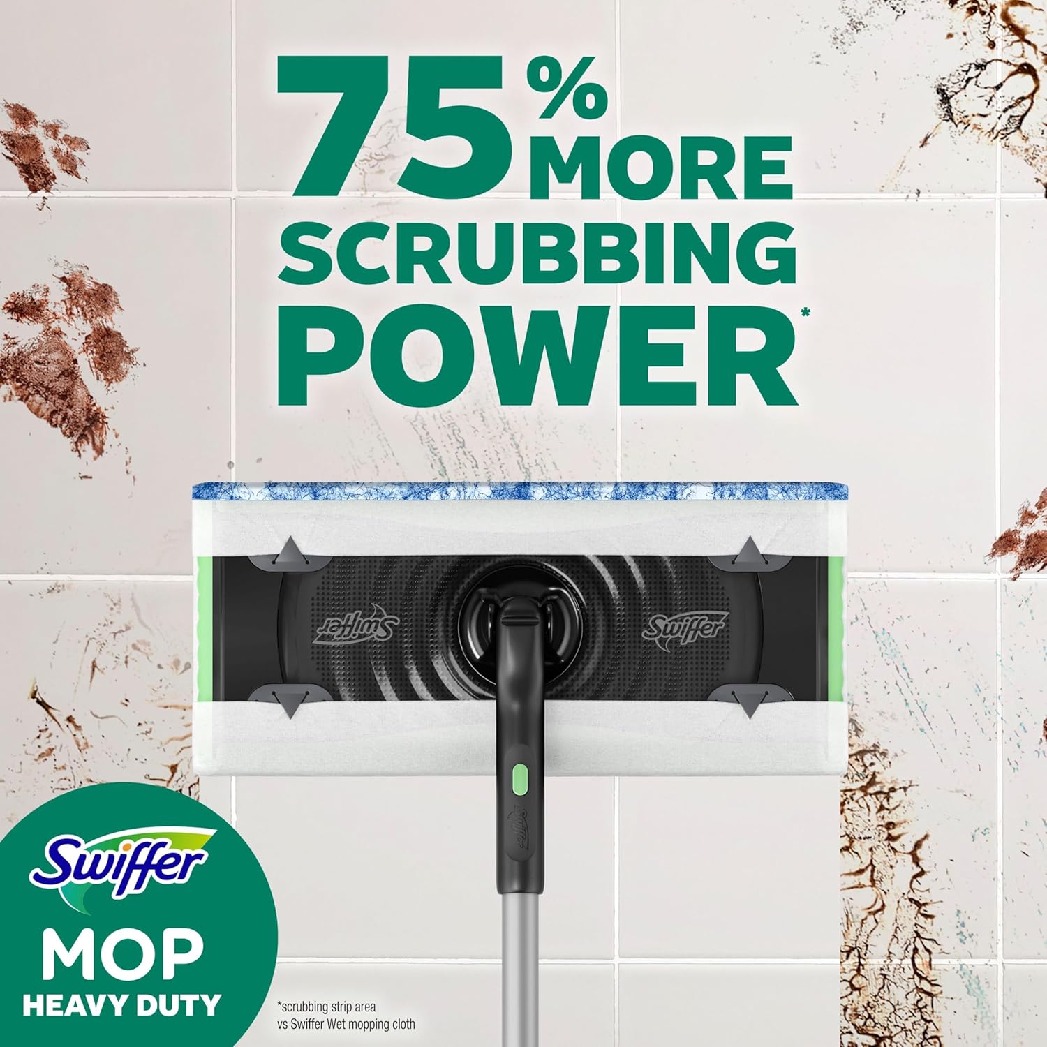 Swiffer Heavy Duty Mop Refills - Multi-Surface Cleaning Cloths in Gain & Unstopables Scents | 30 Count