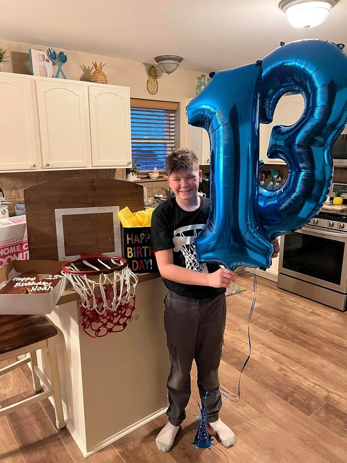 Number 13 Balloon - Navy Blue 40-Inch Birthday Decoration for 13-Year-Olds | Perfect Party Supplies