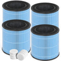 Horserdy AP0601 Replacement Filters Compatible AIRTOK Purifier, 4-in-1 HEPA Filters, AP0601-RF 4 Pack (with Extra 10-Pieces Aroma Pad)