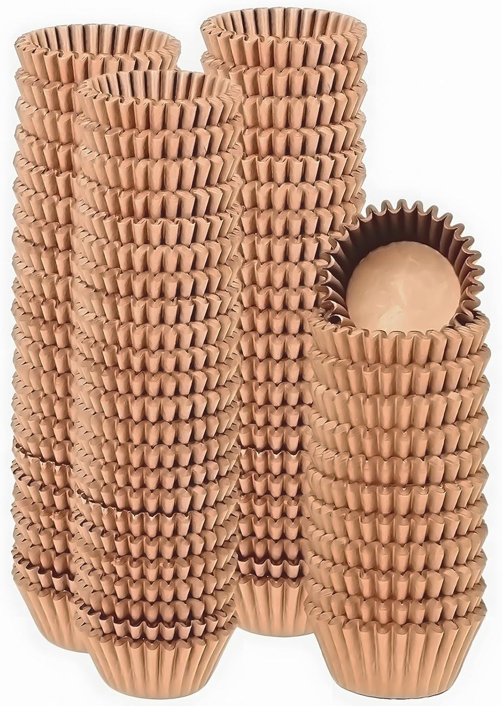 Qiqee 1000 Count Mini Cupcake Liners - Natural Food Grade Baking Cups | No Smell, Small Size