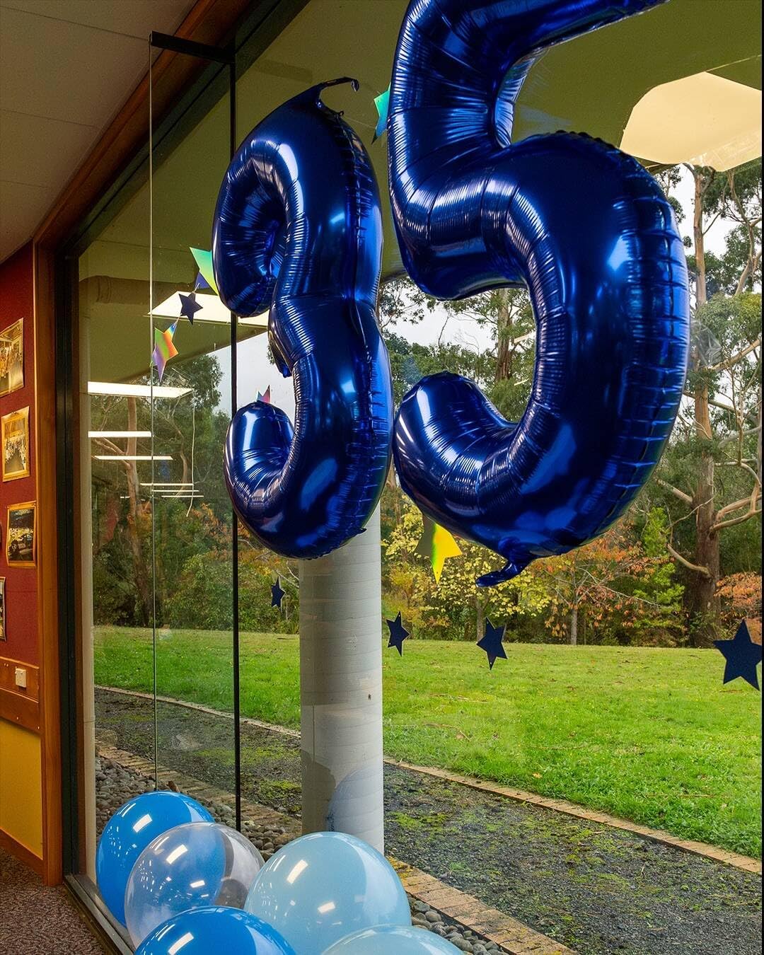 Number 6 Balloon by Night Blue - 40 Inch Giant Foil Balloon for 6th Birthday Party Decorations