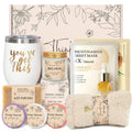 Thinking of You Gift Basket for Women - Sympathy, Get Well Soon, or Condolence Gift with Scented Candle & Mug - Comforting Gifts for Surgery Recovery or Grief (ThinkofYou-A)