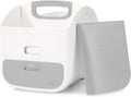 Ubbi Portable Diaper Changing Station - Diaper Storage Caddy Organizer with Folding Mat | Gray