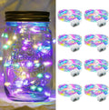 Skiennix 8 Pack Fairy Lights - 7Ft 20 LED Twinkle String Lights | Battery Operated & Waterproof for Parties, Weddings, and Decor - Rainbow Pastel