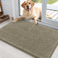 OLANLY Dog Door Mat - Absorbent Non-Slip Washable Doormat for Muddy Paws | 36x24 Warm Taupe