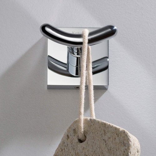 Kraus Ventus Bathroom Robe and Towel Double Hook, Chrome Finish, KEA-17702CH