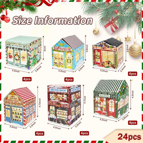 FALIZIFU Empty Advent Calendars to Fill, DIY Christmas Store Themed Fillable Advent Calendar Boxes 24 Days Christmas Countdown Calendar for Kids Adults 2025 Calendars Gift Boxes