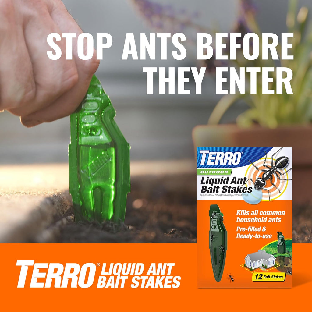 TERRO Indoor Ant Baits - Discreet Adhesive Strips for Effective Trapping - 5 Pack, 20 Baits