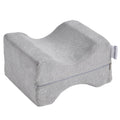 ZOAN Memory Foam Knee Pillow, Knee Pillow for Side Sleepers, Leg Pillow for Side Sleeping, Hip and Back Pain, Sciatica Pain Relief Pillow Grey