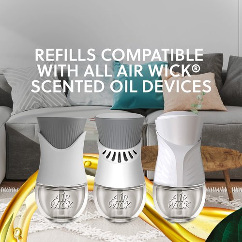Air Wick Plug in Scented Oil Refill, 10ct, Calming Sea Spray Breeze & Fresh Watermelon, Air Freshener, Essential Oils