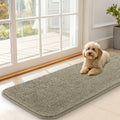 OLANLY Dog Door Mat - Absorbent Non-Slip Washable Doormat for Muddy Paws | 47x17 Warm Taupe
