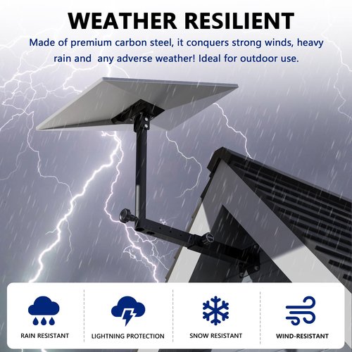 XXSSTUDIO Adjustable Starlink Gen 3 Mount, Starlink Pole Mount with Starlink Gen 3 Pipe Adapter, Heavy Duty Starlink Long Wall Mounting Kit