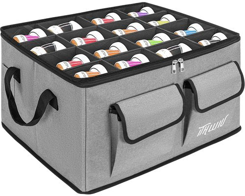 ITHWIU Shoe Storage Organizer for Closet, Fits 16 Pairs, Shoe Bin Storage Containers Foldable with Transparent Cover & Reinforced Handlesfor Shoes, Space Saving Shoes Holder, Gray