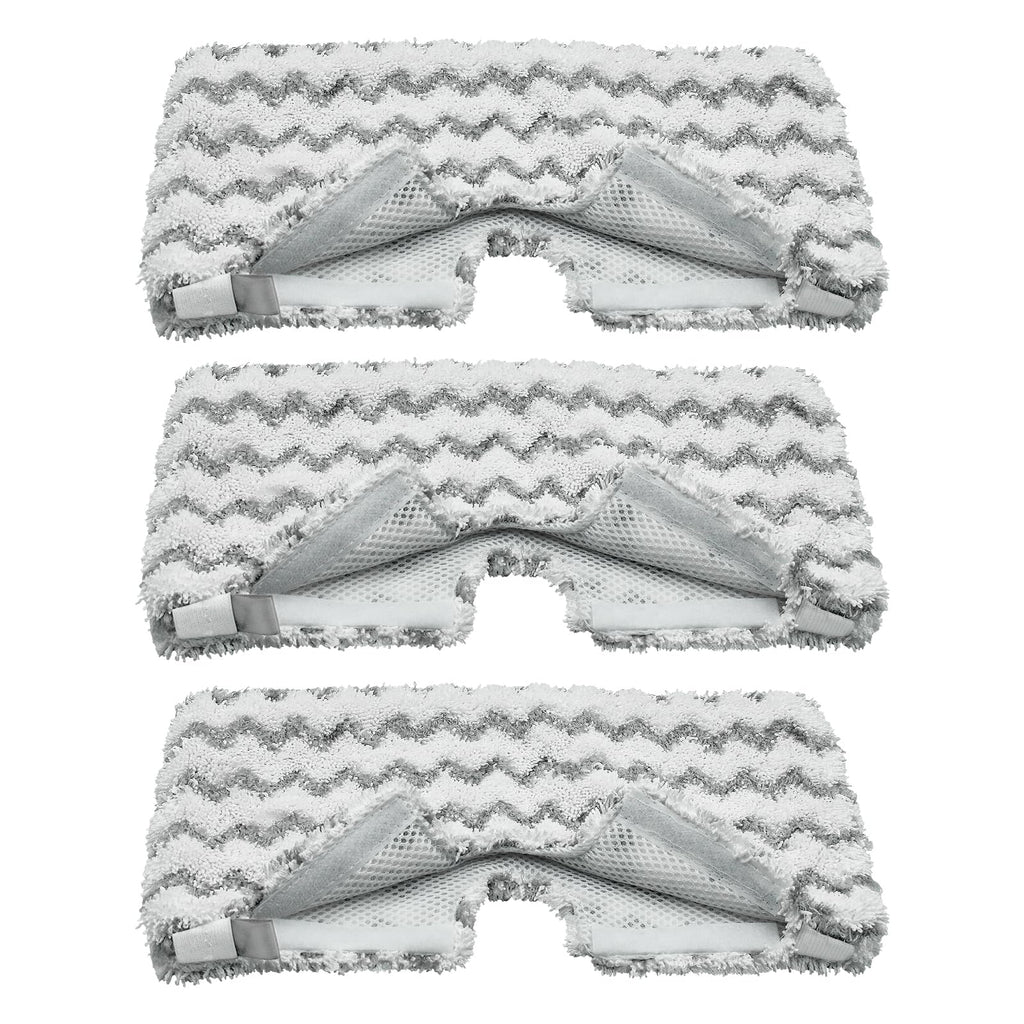 Steam Mop Replacement Pads for Shark S3500 Series S3501 S3601 S3501S S3601C S3550 S3801 S3901 S2901 Steam Pocket Mop,Microfiber Scrub Mop Pads for Deep Cleaning,Reusable and Machine-washable,3 Pack