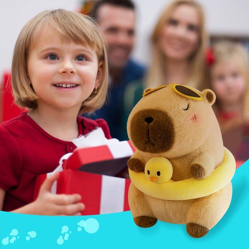 WUFUVAP Cute Capybara Plush Adorable Capybara Stuffed Animal Soft Stuffed Capibara Toys Plushies Pillow Gifts for Kids (10 Inches)