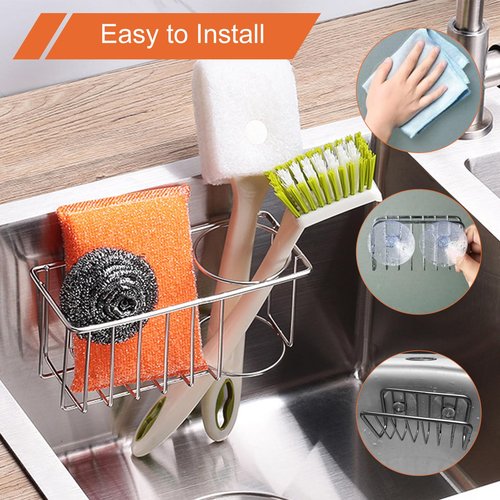 8 Pcs Sponge Holder Suction Cup PVC Heavy Strength Clear Sink Sponge Caddy Suction Cup Replacement Suction Cups for Large Sponges Holder, Diameters 55 mm / 2.2in and 60 mm / 2.4in