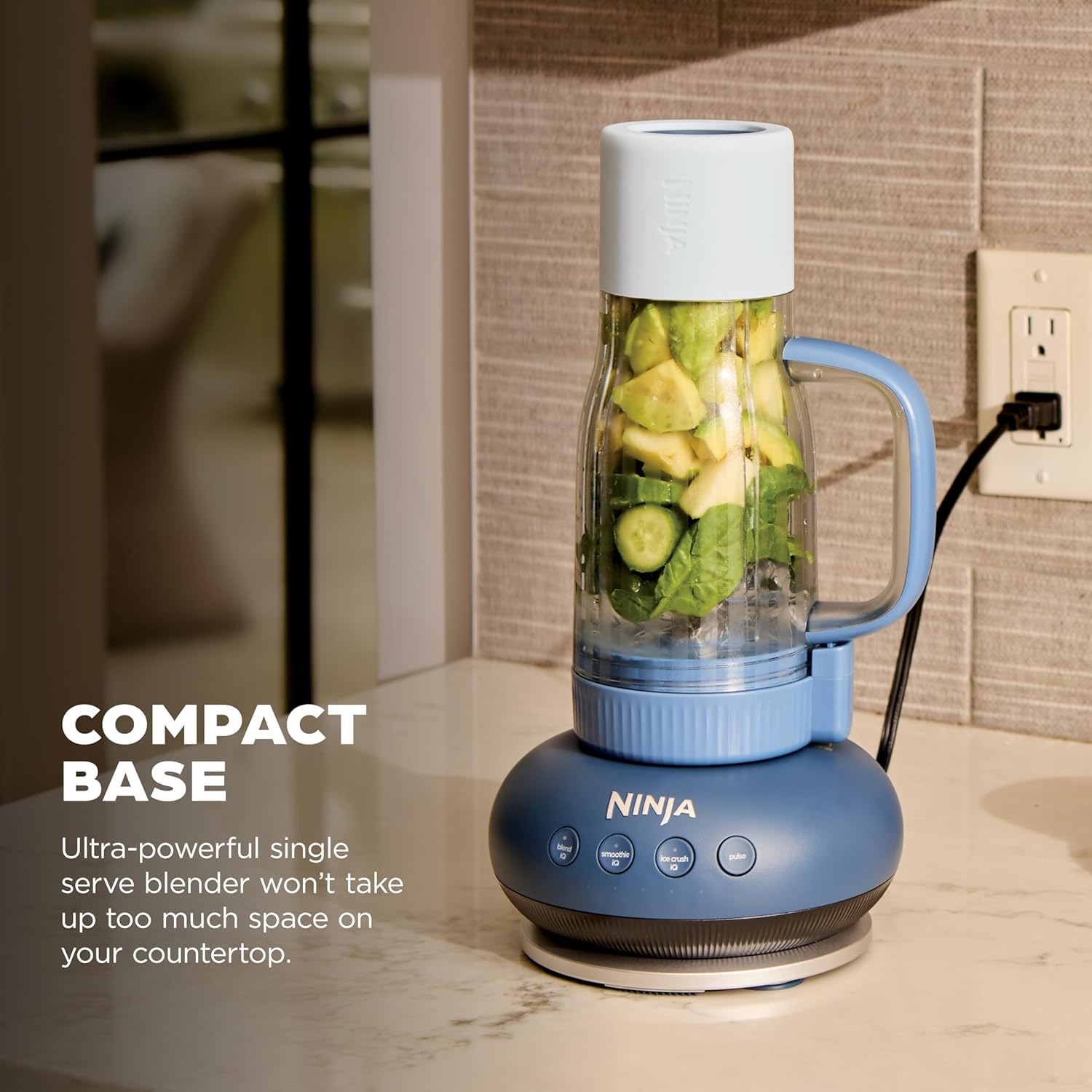 Ninja Blendboss™ Personal Blender - Smoothies & Frozen Drinks | 26oz Travel Tumbler with Leak-Proof Lid & Chug Spout