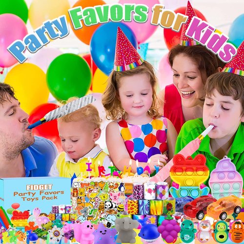 Korilave 132 Pcs Party Favors for Kids 4-8, Treasure Box Toys for Classroom, Prizes for Kids Classroom, Pinata Fillers Goodie Bags Stuffers, Bulk Fidget Toys Birthday Gifts