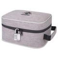 KOZO Smell proof Bag with Combination Lock – Portable Bags with Tightly Locking Zippers and 7 Layers of Carbon-Woven Fabric – Durable Case, 4.9 x 6.7 x 8.7 In. (Gray)