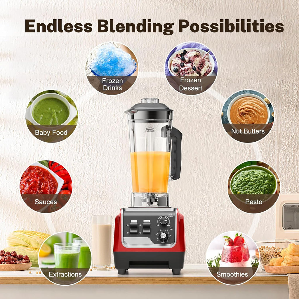 Powerful 1800W Blender by [Brand Name] - 70oz Pitcher & 20oz Travel Cup | High-Speed 28000 RPM for Smoothies & Ice Crushing