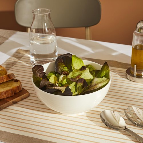 Alessi AGV29/3825 All Time - Salad Serving Bowl, Bone China, White