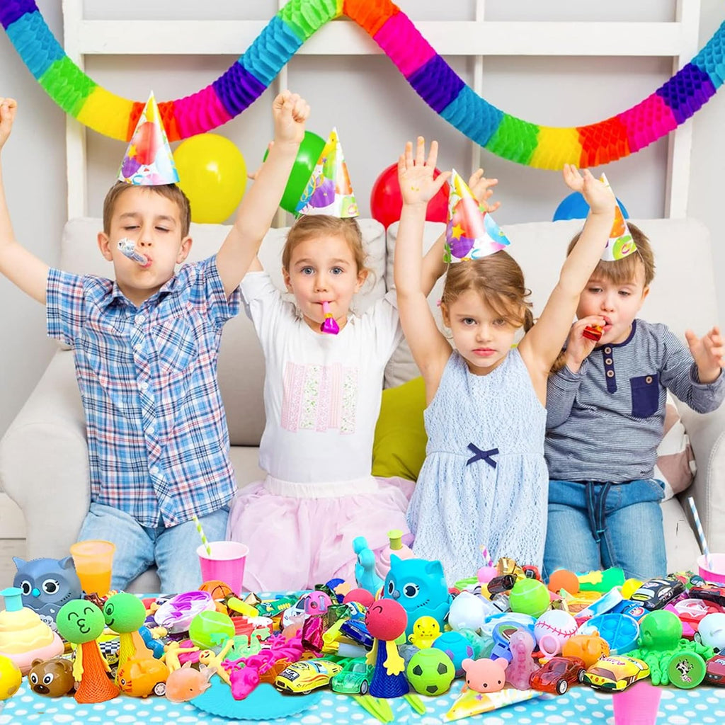Skiennix Party Favors - 64 Pcs Small Toy Prizes for Kids | Easter Basket Stuffers & Classroom Rewards