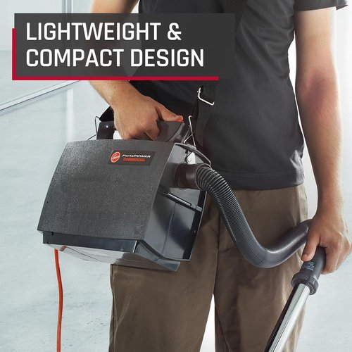 Hoover Commercial PortaPower Canister Vacuum Cleaner - Lightweight & Versatile 2-in-1 Vac & Blower