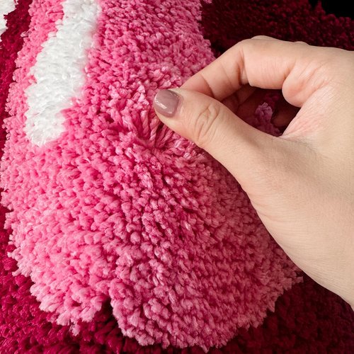 Kreapa Cherry Rug, 19.5x23.5 inches Cherry Bath Mat for Bathroom, Cute and Fun Cherry Bathroom Decor, Anti Slip and Washable