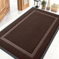 OLANLY Waterproof Front Door Mat - All-Season, Fade Resistant, Easy Clean, 47x32, Dark Brown