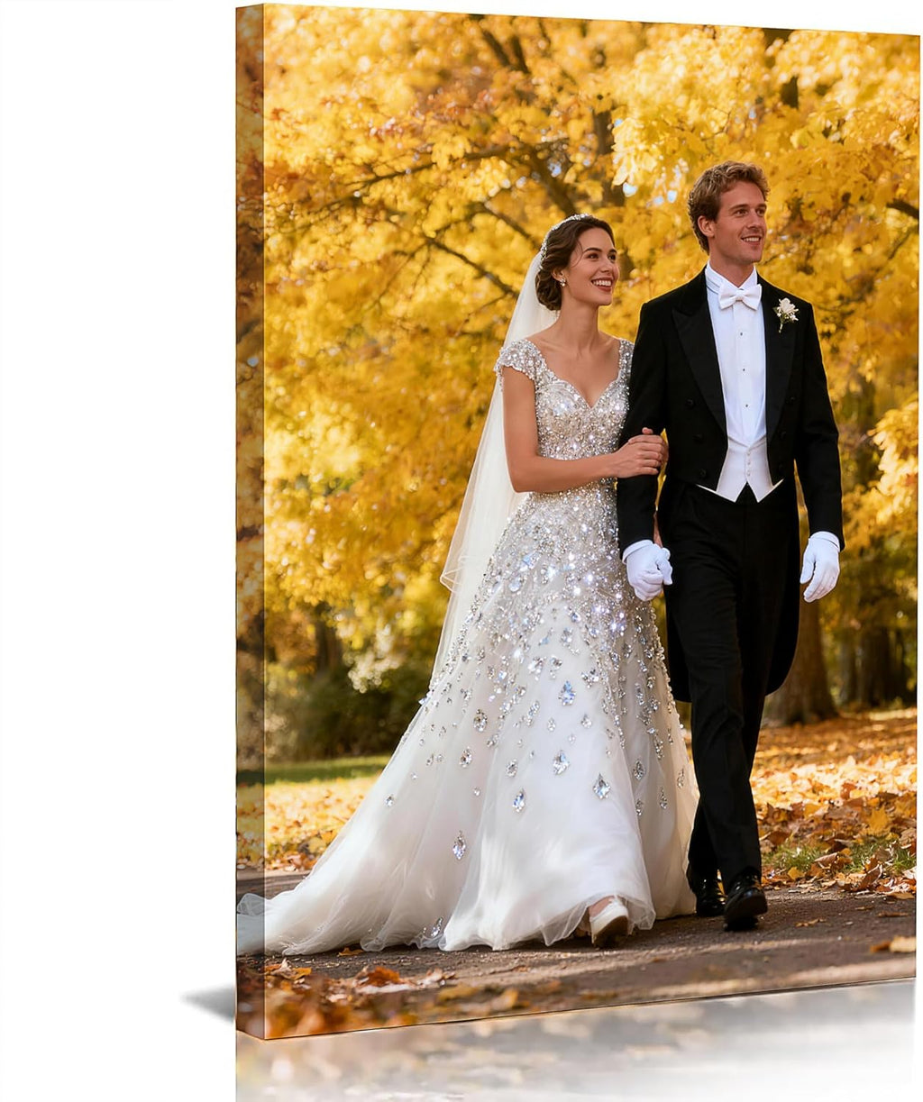 Skiennix Personalized Canvas Prints - Custom Framed Wall Art (16x20) | Transform Your Photos into Stunning Decor