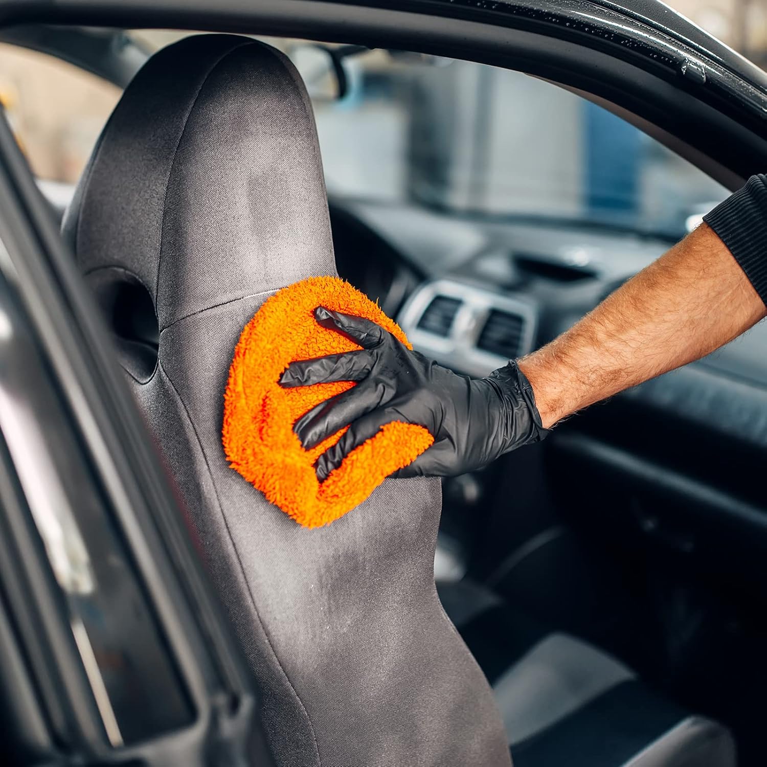 Schneider Nitrile Exam Gloves - 4 Mil Black Disposable, Latex-Free & Powder-Free for Food Safety