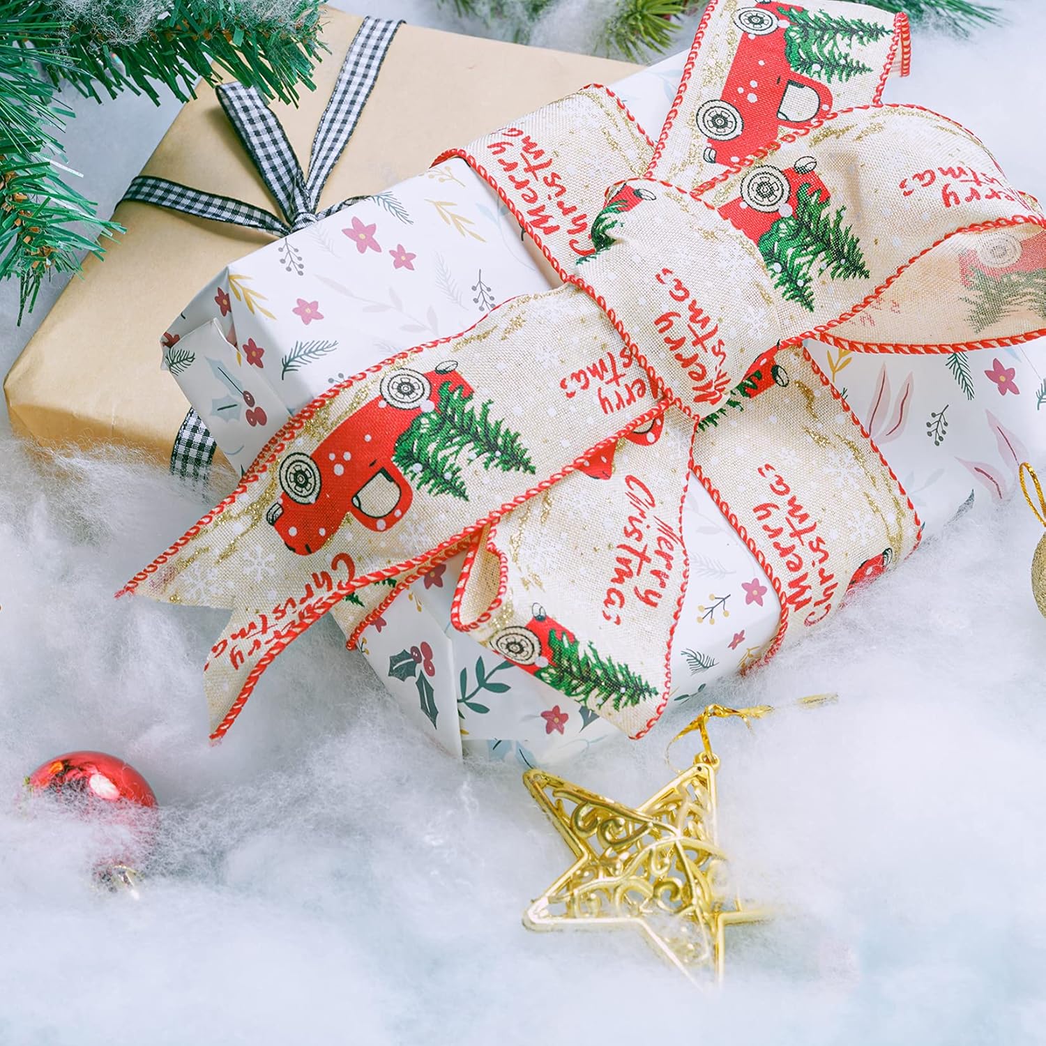 Yolyoo Artificial Snow Blanket - Fluffy Fiber Decoration for Christmas Displays | 200g