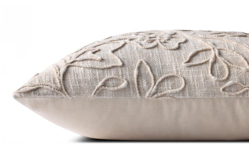 Loloi II Collection PLL0127 Natural 18'' x 18'' Cover Only Pillow