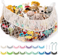 Skiennix Stuffed Animal Hammock - Extra Large 56" Long Storage Solution | Cream White Hanging Organizer