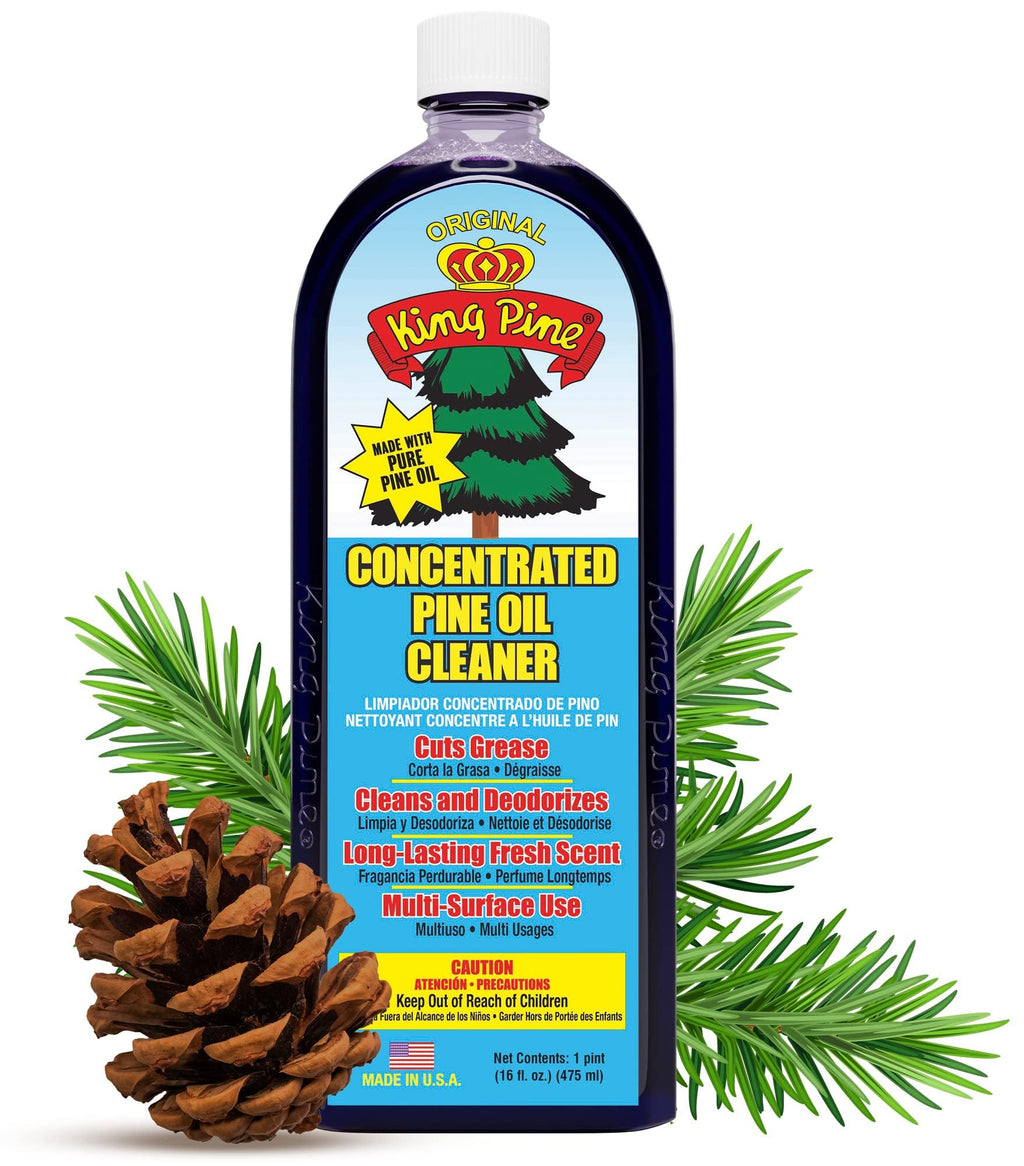 King Pine Concentrated Pine Oil Multi-Surface Cleaner Industrial Strength, Original Black, 128 Fl Oz