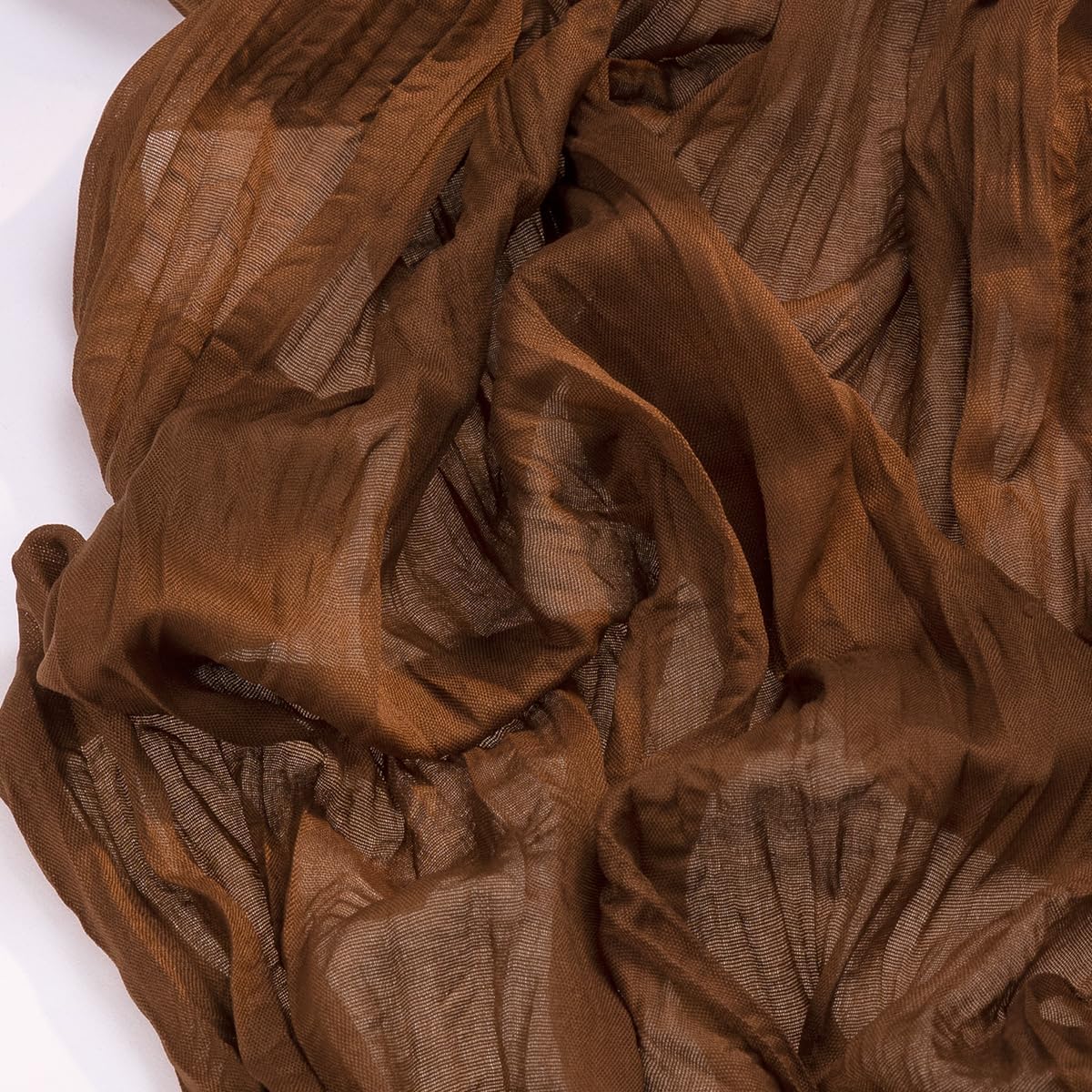 Socomi 3-Piece Brown Coffee Cheesecloth Table Runner - Boho Rustic 120 Inch for Weddings & Events