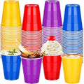 Kochorie 60 Pcs Plastic Cups - Colorful Heavy-Duty Disposable Party Cups for Celebrations