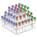 Clear Acrylic Cake Pop Stand Lollipop Display Holder Tower 56 Hole 3 Tiered Candy Tree for Party Decorating Wedding Events Supplies