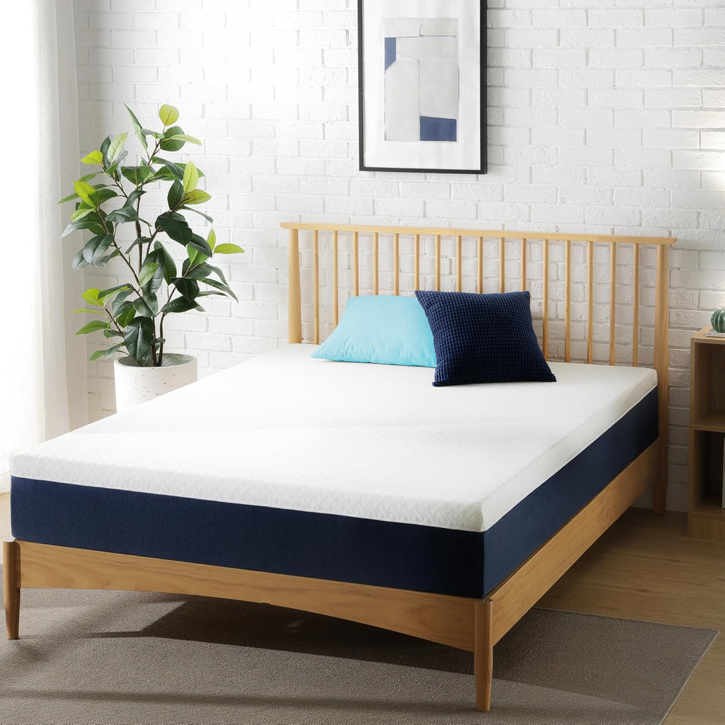 ZINUS 10 Inch Queen Cooling Comfort Hybrid Mattress - Medium Firm, Fiberglass Free, Motion Isolation