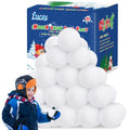 Luces 20 PCS Fake Snow Balls, Soft Indoor Snow Ball for Fight Set, Plush Artificial Snow White Balls Xmas Tree Decor Winter Game for Parent-Child Interactive Activities