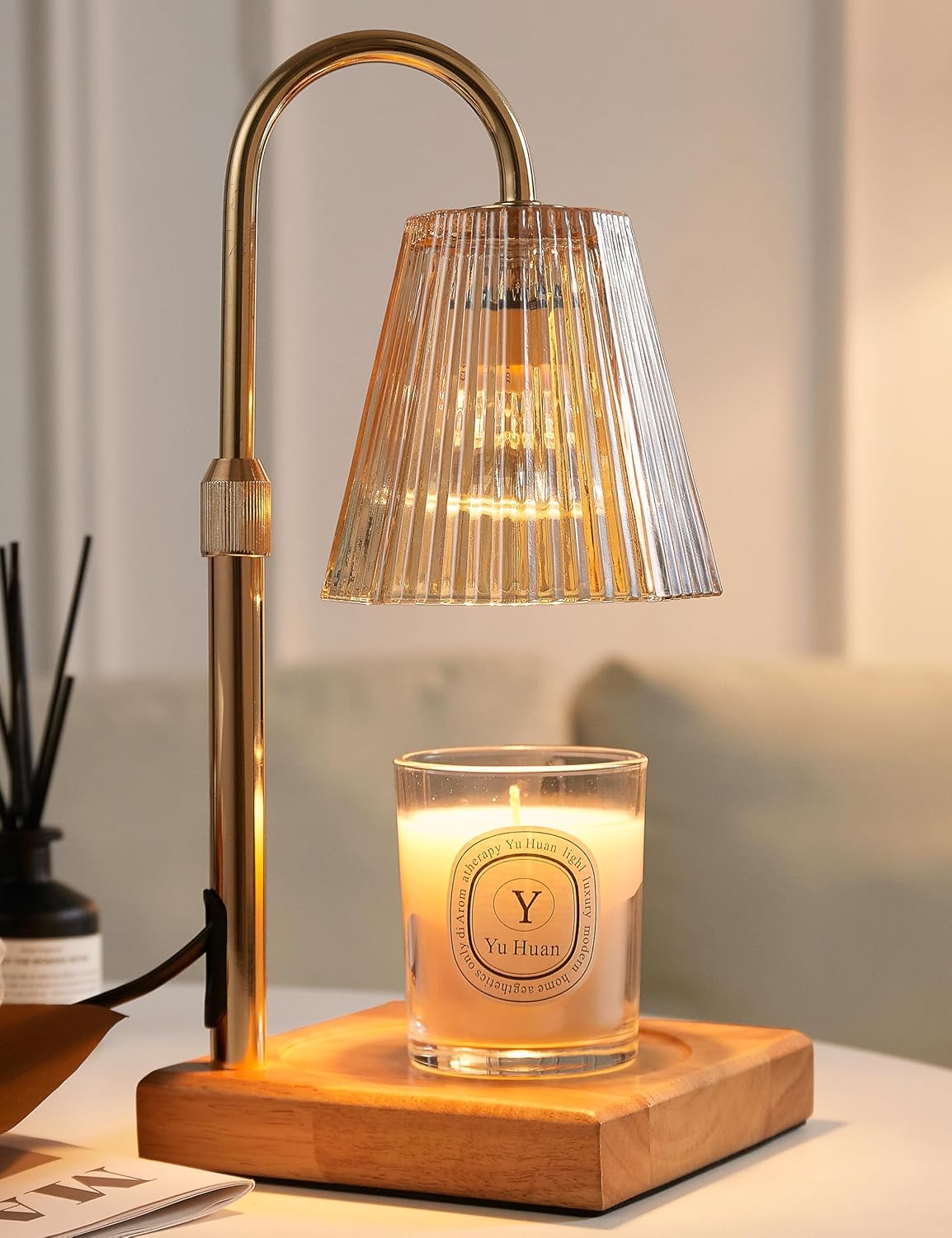 Skiennix Candle Warmer Lamp - Dimmable & Adjustable Height Wax Melt Warmer | Perfect Home Decor Gift for Women & Moms