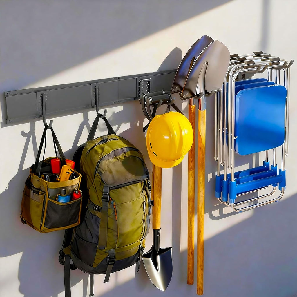 Ultrawall Garden Tool Organizer - Heavy-Duty 48 Inch Wall Mount for Garage | 400lb Capacity